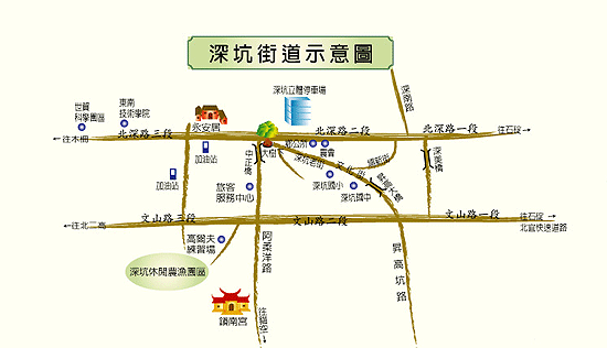 深坑老街交通示意圖